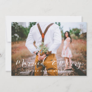 Meisjes en vrolijk elegante foto kerstkaart