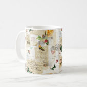 Meisjes  Ephemera Mode Collage met naam Koffiemok (Voorkant links)