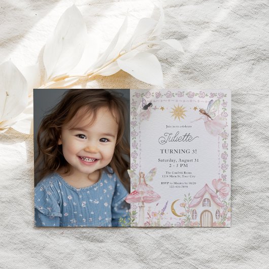 Meisjes Fairy Magische Tuin Elke Leeftijd Verjaard Kaart