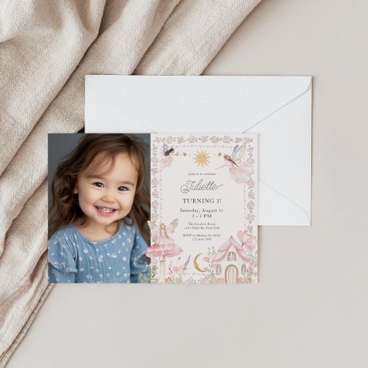 Meisjes Fairy Magische Tuin Elke Leeftijd Verjaard Kaart