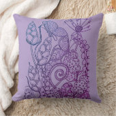 Meisjes fantasie bloem vlinder gingham kussen (Deken)