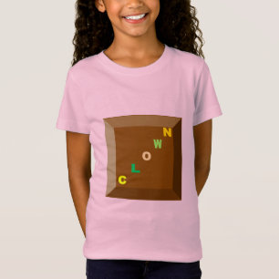 Meisjes' Fine Jersey T-Shirt roze DESIGN CLOWN