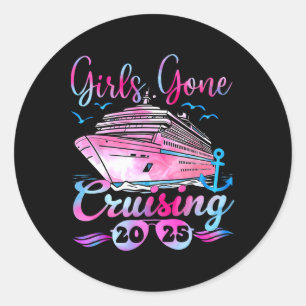 Meisjes Gaan Cruisen Voor Chelorette Feestje Ronde Sticker