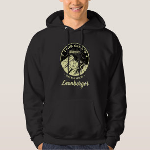 Meisjes gaan met haar Leonberger Leeuw hond kamper Hoodie