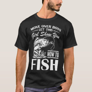 Meisjes gaan vissen! Het is niet alleen voor jonge T-shirt