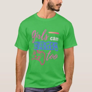 Meisjes Gameoo meisje retro T-shirt