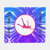 Meisjes geboren als een tekenaar fleece deken (Voorkant (Horizontaal))