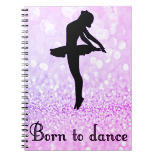 Meisjes geboren in Dance Sparkle Spiral Photo Noti Notitieboek