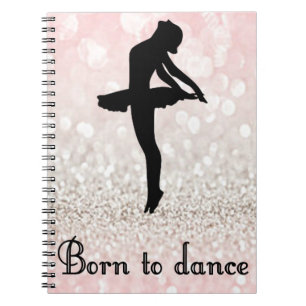Meisjes geboren in Dance Sparkle Spiral Photo Noti Notitieboek