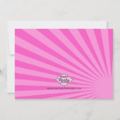 Meisjes geheime agent Spy Birthday Party Invitatio Kaart (Achterkant)