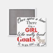 meisjes geiten magneet (Voorkant / Achterkant)