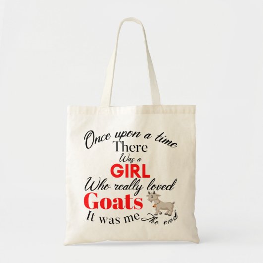meisjes geiten tote bag (Voorkant)