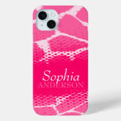 Meisjes genaamd roze grafische dierenprint Case-Mate iPhone case (Achterkant)