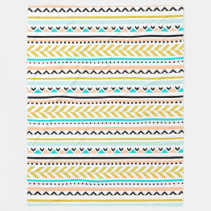 Meisjes Geometric Aztec Geïnspireerd design Fleece Deken