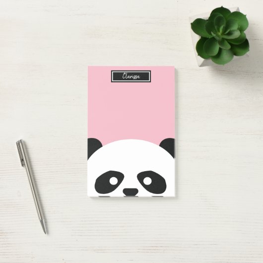 Meisjes gepersonaliseerd Beer van Panda Dierlijke Post-it® Notes (Kantoor)