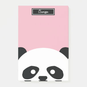 Meisjes gepersonaliseerd Beer van Panda Dierlijke  Post-it® Notes