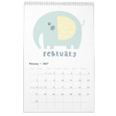 Meisjes gepersonaliseerd kalender voor 2017 (Feb 2027)