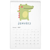 Meisjes gepersonaliseerd kalender voor 2017 (Jan 2027)