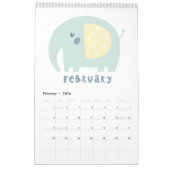 Meisjes gepersonaliseerd kalender voor 2017 (Feb 2026)