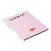 Meisjes Gepersonaliseerd Notitieblok Lollipop (Schuin)