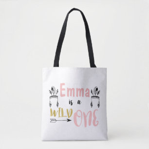 Meisjes gepersonaliseerd Wild One Baby Tas