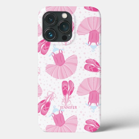 Meisjes Gepersonaliseerde balletkostuum en slipper Case-Mate iPhone Case (Achterkant)