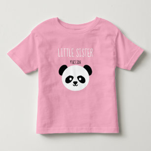 Meisjes gepersonaliseerde Panda Kawaii kleine zus Kinder Shirts