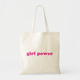 Meisjes geven warme roze fuchsia moderne typografi tote bag