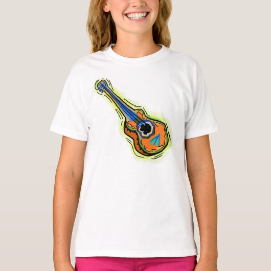 Meisjes gitaar shirt (Voorkant)