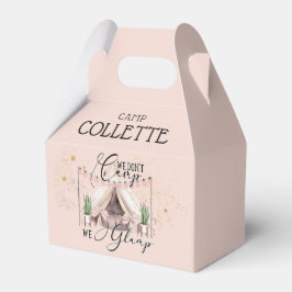 Meisjes glamping Birthday party onder de sterren Bedankdoosjes