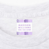 Meisjes Glitter Chic Modern Persoonlijke kleding Labels (Aangebracht)
