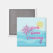 Meisjes Gone Cruising Door Magneet (Voorkant / Achterkant)
