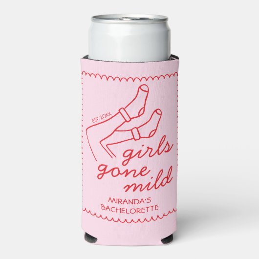 Meisjes Gone Mild Hand Getrokken Low-Key Bachelore (Seltzer Voorkant)