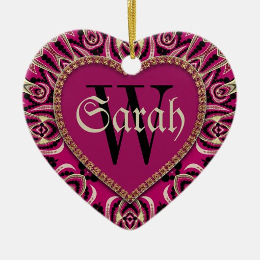 Meisjes gothic Roze Ornament voor aangepaste deuro (Voorkant)