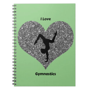 Meisjes Green I Love Gymnastics Spiral Notitieboek