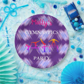 Meisjes Gymnastics Birthday Party Custom Set of Papieren Bordje (Feest)