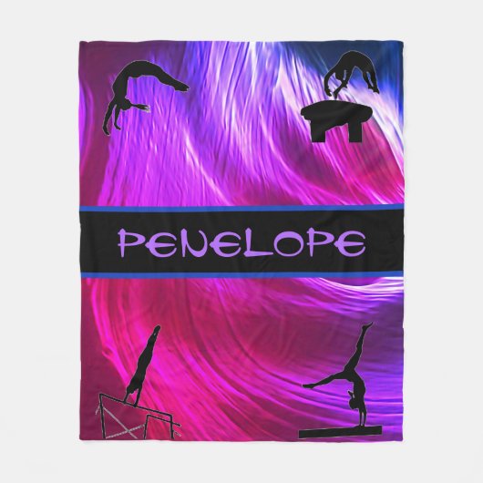 Meisjes Gymnastics Events Abstract Fleece Deken (Voorkant)