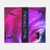Meisjes Gymnastics Events Abstract Fleece Deken (Voorkant (Horizontaal))