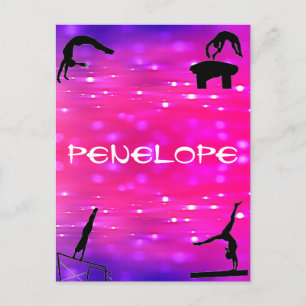 Meisjes Gymnastics Events Briefkaart