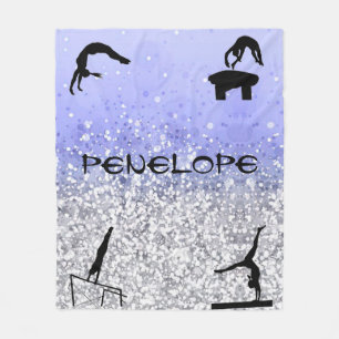 Meisjes Gymnastics Events Sparkly Blanket Fleece Deken