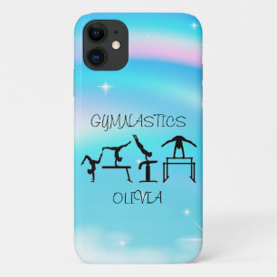 Meisjes Gymnastics Rainbow Swirls iPhone 11 Hoesje