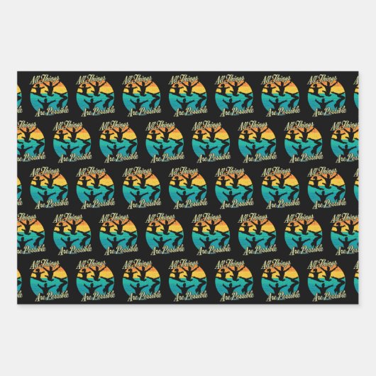 Meisjes Gymnastiek - Alle dingen zijn mogelijk Inpakpapier Vel (Voorkant)