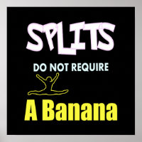 Meisjes Gymnastiek Banaan Splits Quote