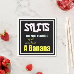 Meisjes Gymnastiek Banaan Splits Quote Servet