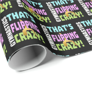 Meisjes Gymnastiek - Flipping Crazy Cadeaupapier