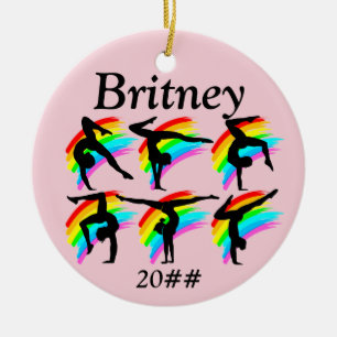 MEISJES GYMNASTIEK GEPERSONALISEERD ORNAMENT