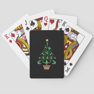 Meisjes Gymnastiek kerstboom Pokerkaarten