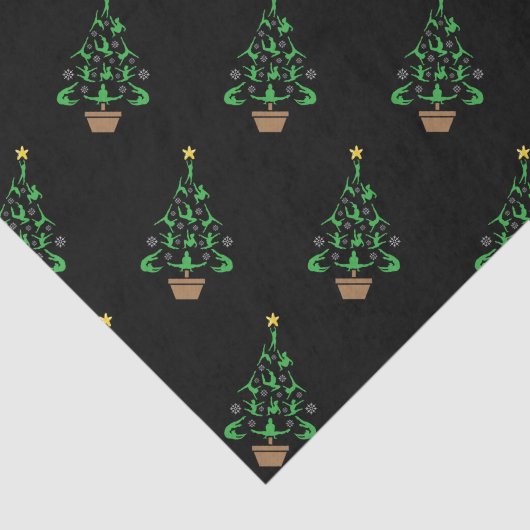 Meisjes Gymnastiek kerstboom Tissuepapier (Detail)