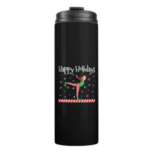 Meisjes Gymnastiek Kerstmis Elf Thermosbeker