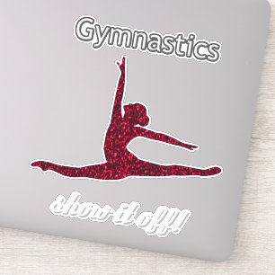 Meisjes Gymnastiek ontmoeten "Show het af" Sticker